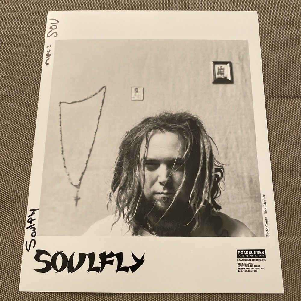 Soulfly Press Photo 8x10”. See Description.