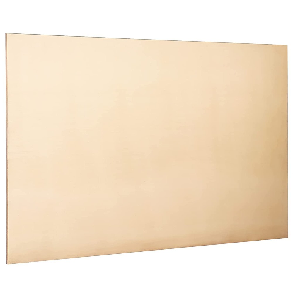 Brass Sheet, Metal Sheets Plates, 12" Length x 6" Width x 0.032" Thick