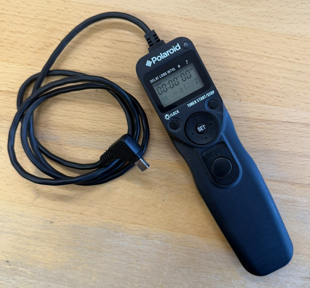 Polaroid Remote Interval Timer Model PLRTN for Nikon D50 D70 D90 Intervalometer