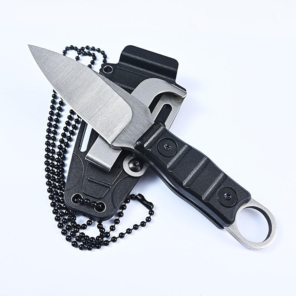 Lightweight Fruit Knife Survival Fixed Blade Knife, Full Tang Tactical Fixed Bla