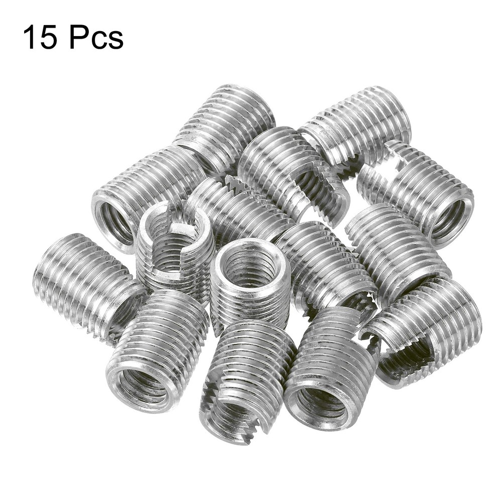 Self Tapping Threaded Inserts, 5pcs Inner M10 M14x18 303 Stainless Steel Nuts