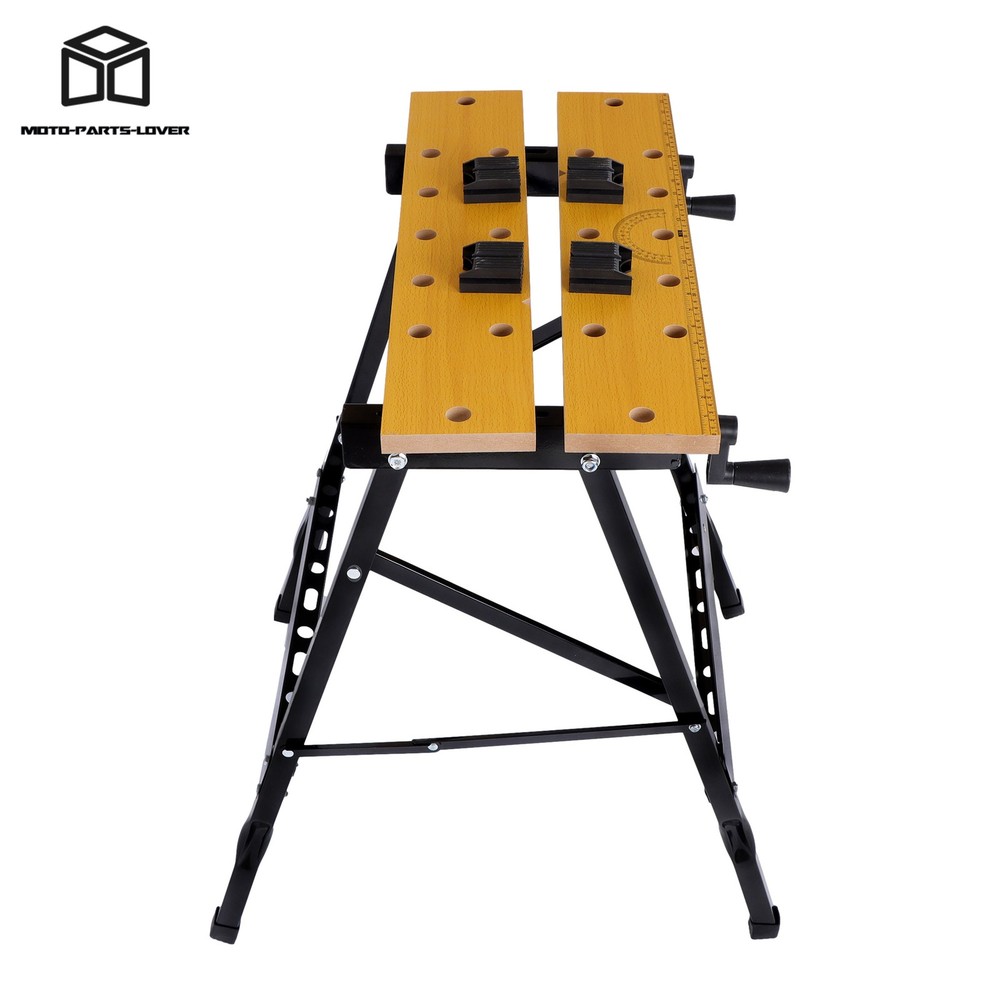 Multi-Purpose Workbench 220Lbs Foldable With Measuring Ruler & Protractor
