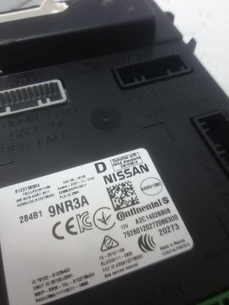 Body Control Module BCM Under Left Hand Dash Fits 19-20 PATHFINDER 284B19NR3A