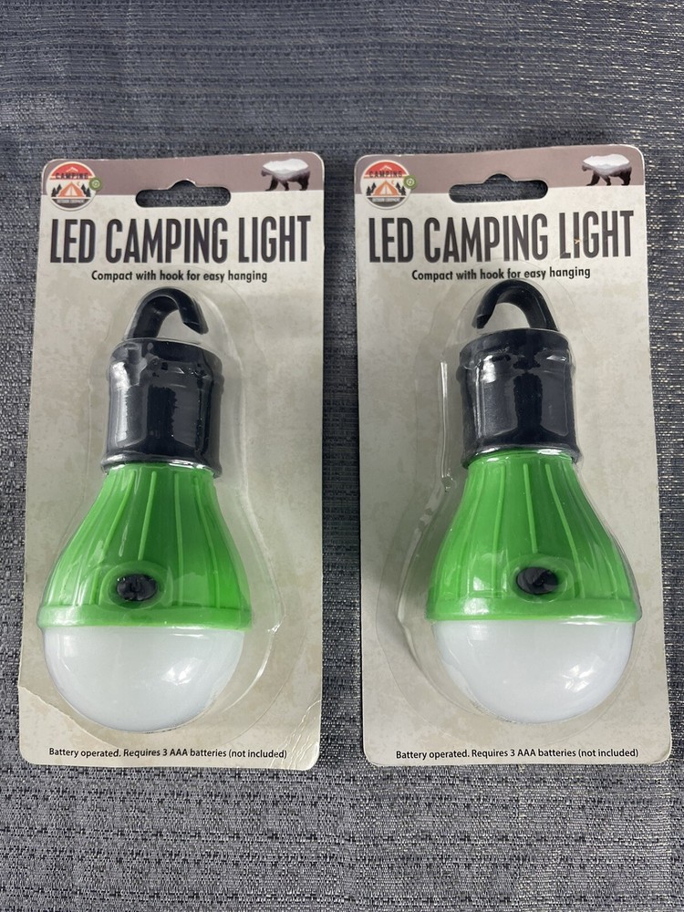 Set of 2 LED Hanging Camping Lights