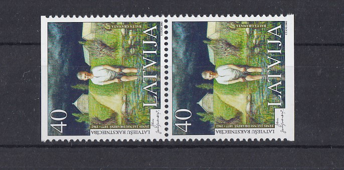 Lettonie 572 D/D Écrivains (MNH)