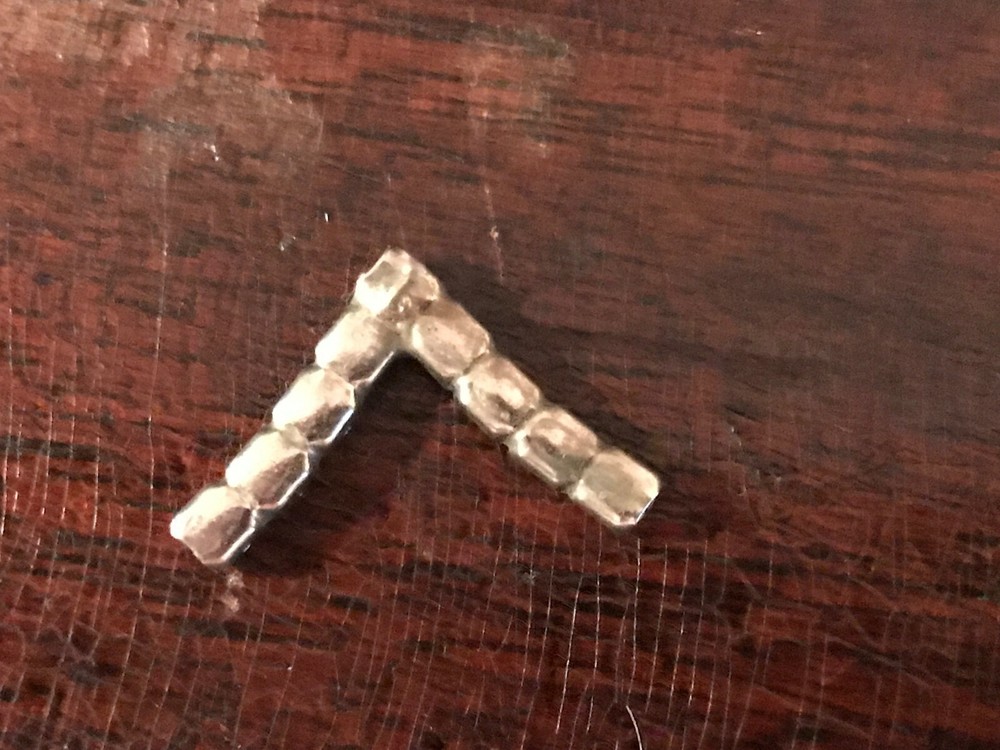 Vintage Rhinestone Stud Pierced 'V' Shaped Earrings