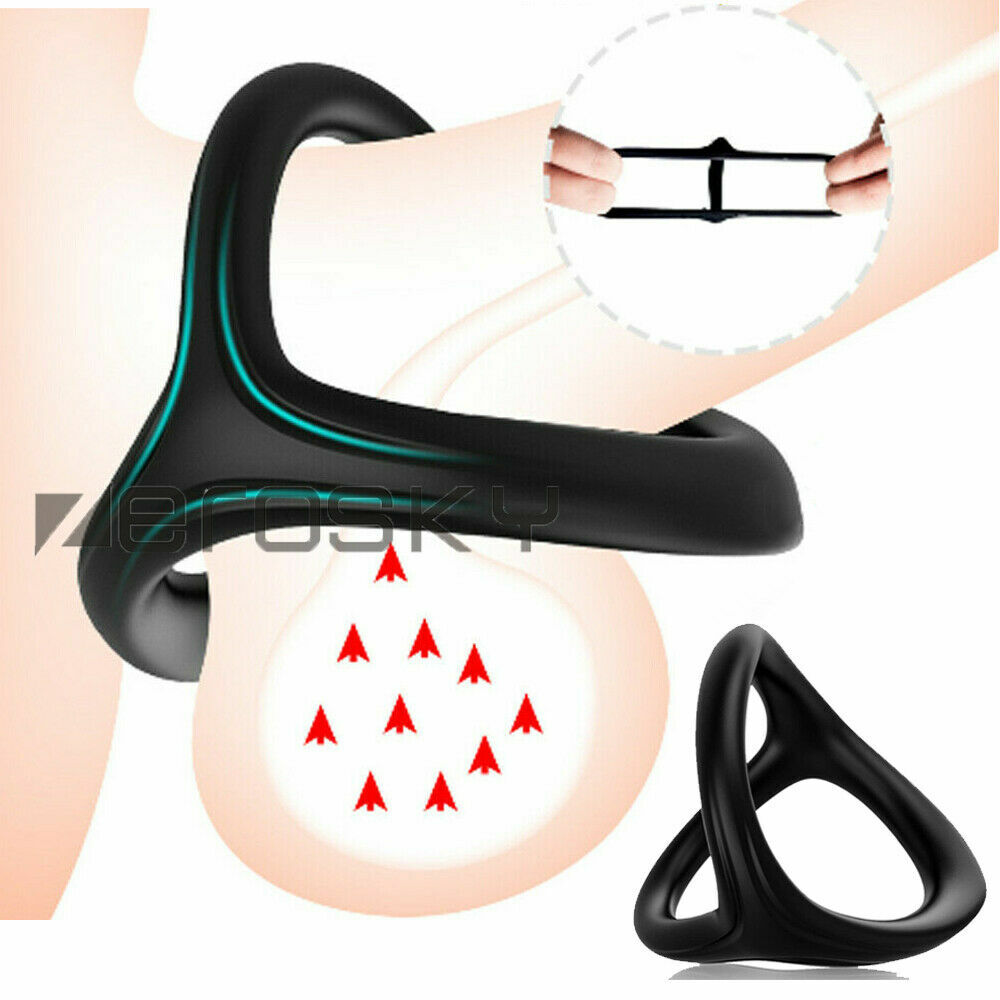Delay-Ejaculation Ball-Scrotum-Stretcher-Ring-Silicone Penis-Stretcher Enhancer