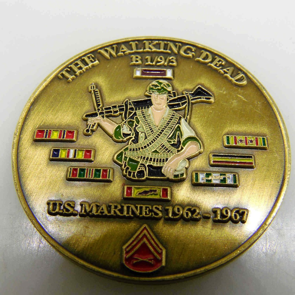 U.S. MARINES WALKING DEAD CHALLENGE COIN