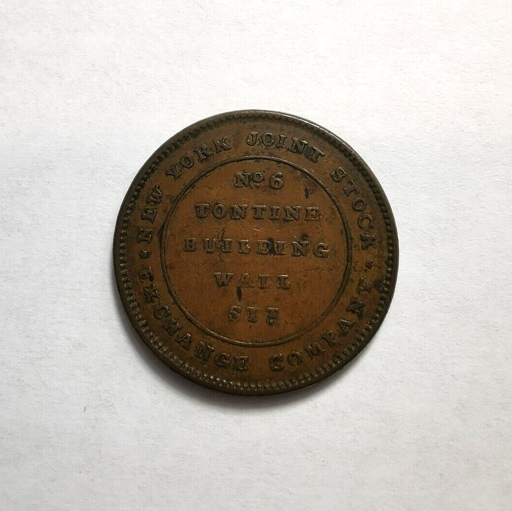 1837 US Hard Times Token - Merchant Exchange HT-294