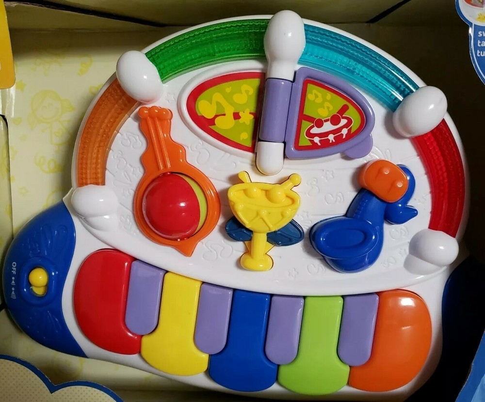 JUKEBOX PIANO WITH 3 MUSICAL INSTRUMENTS BUILT-IN, LITTLE LEARNER