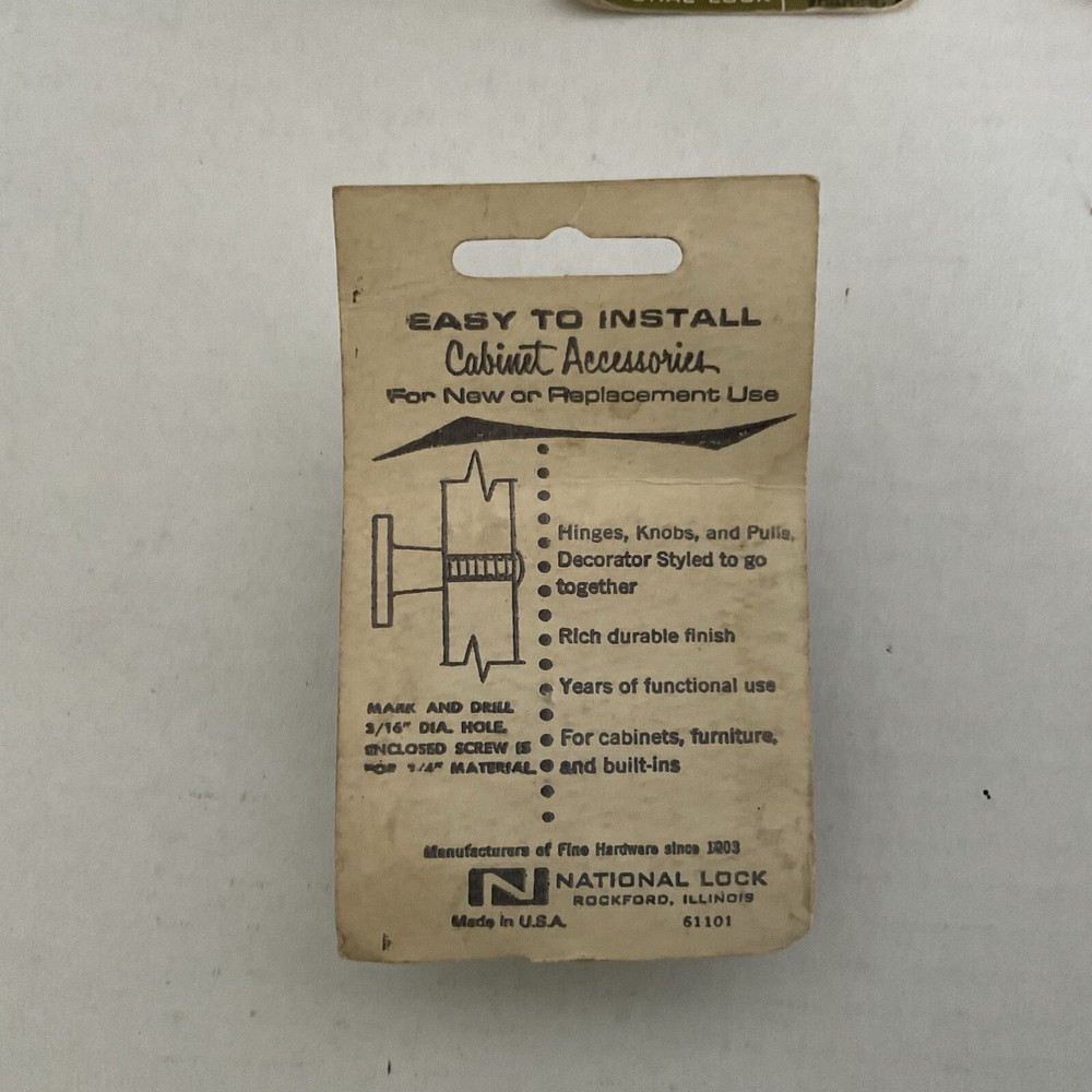 Vtg National Lock Knobs , NEW Old Stock.