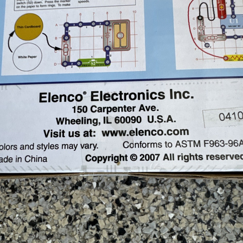 ELENCO Snap Circuits Jr. 100 Experiments Electronics Discovery Kit Model SC-100