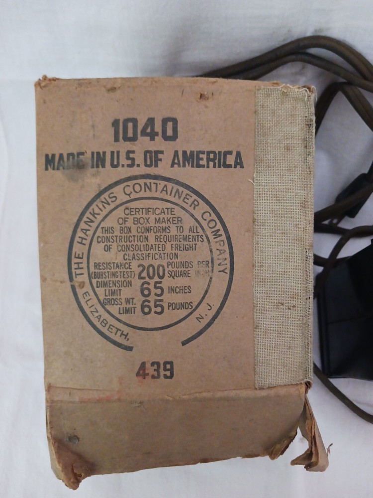 Vtg Lionel #1040 60 Watt Transformer & Whistle Controller w/Box, Untested