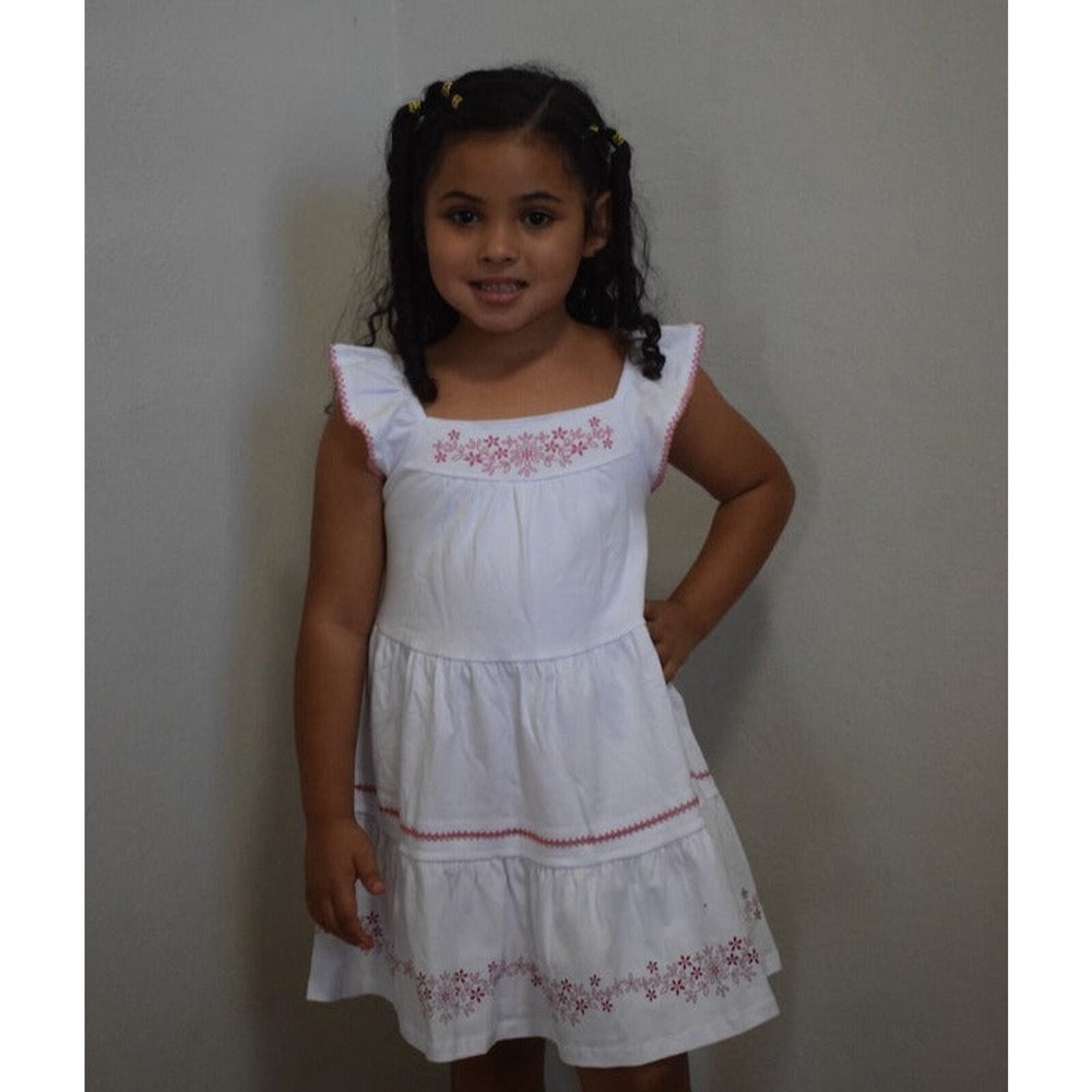 White and Pink Sophisticated Size 8