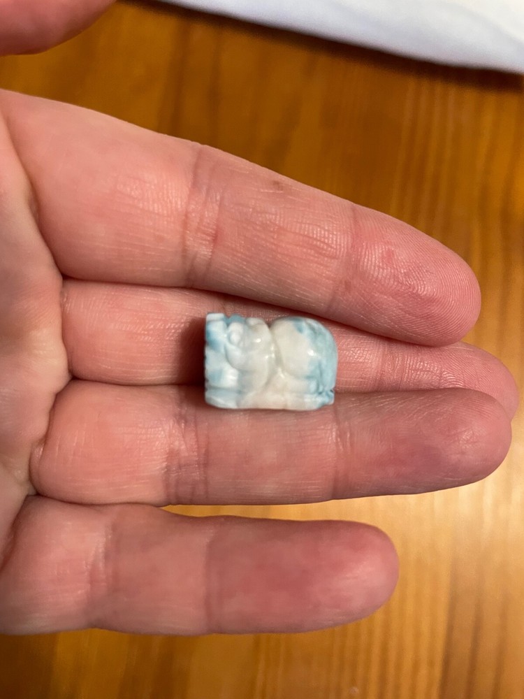 Mini natural larimar Pixiu carving