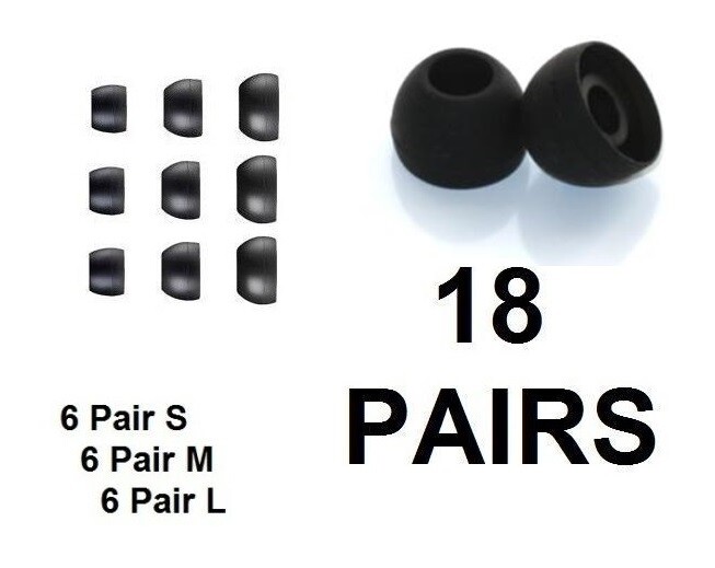 Black Earbud Replacement Tips for JBL Under Armour Headphones