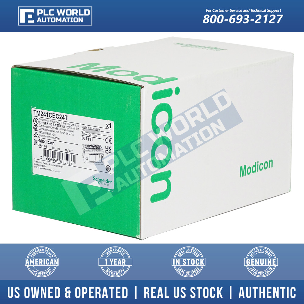 TM241CEC24T Schneider Modicon M241 Controller New, FREE UPS 2Day Dlvry & 2Yr Wty