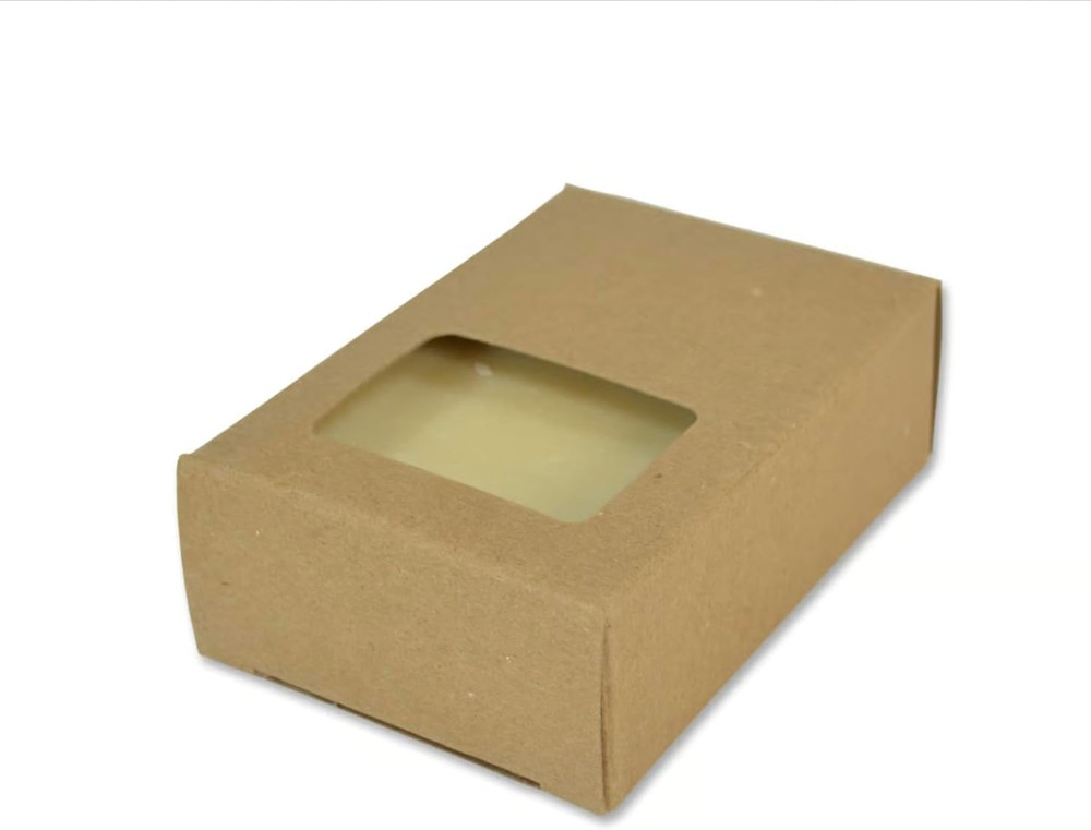 Rectangle Window Kraft Soap Box Homemade Soap Making & Packaging Soap Making