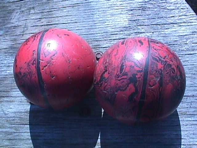Ebonite Tornado Duckpin Bowling Balls