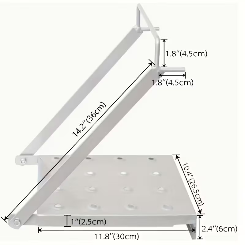 Ladder Work Platforms, Foldable Rack Brackets, Heavy-duty Iron Accessories