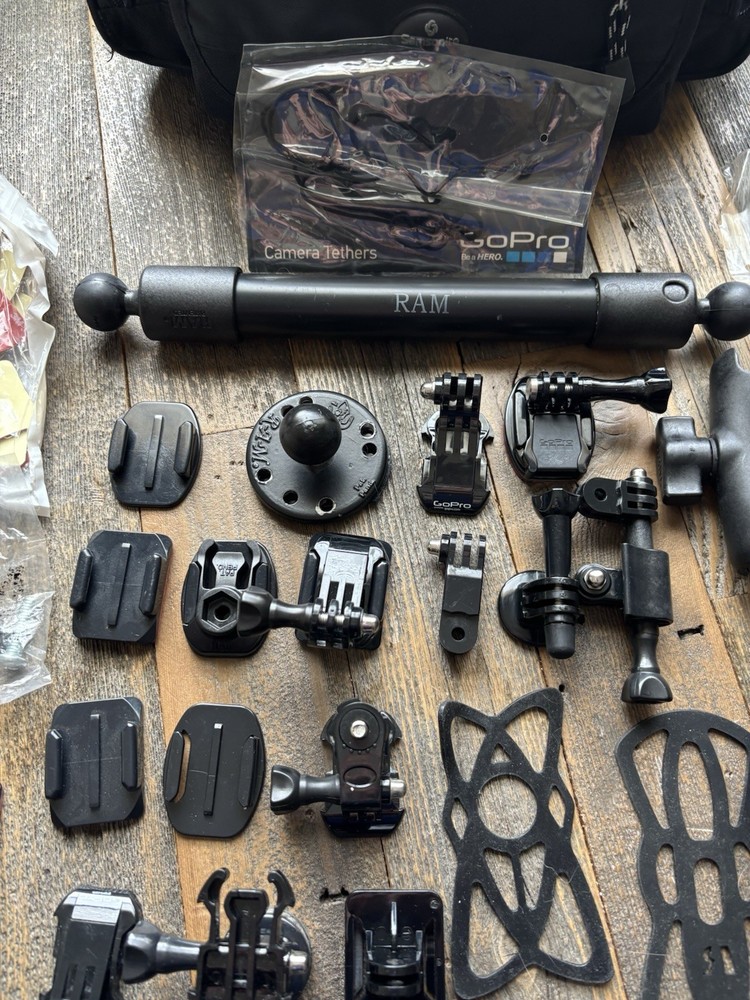 GoPro HERO Session +HERO Camera Huge Mount Accessory Bundle RAM Mount Light Case