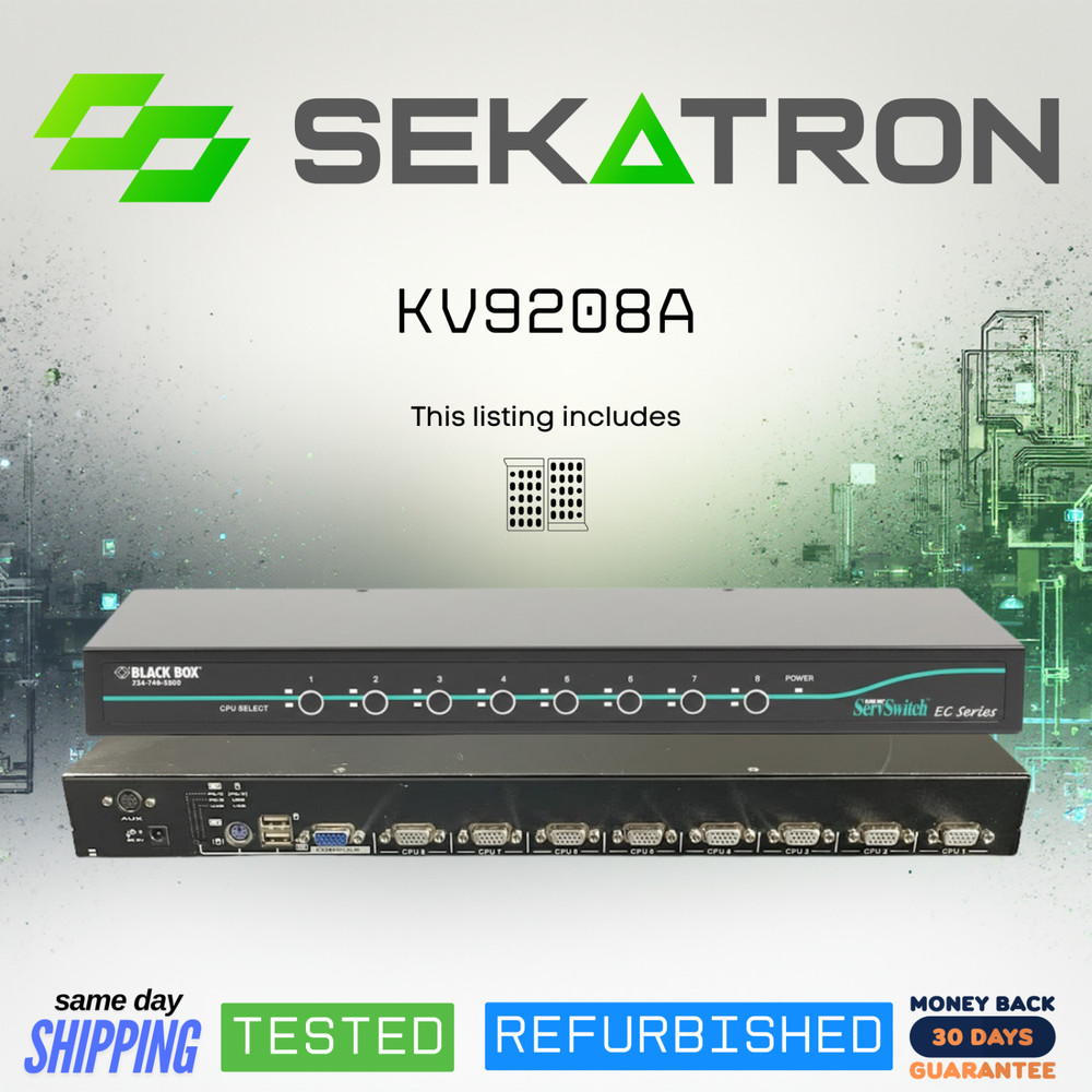 🔀 BlackBox KV9208A 8-Port KVM ServSwitch • Centralized Server Control ⚡FastShip