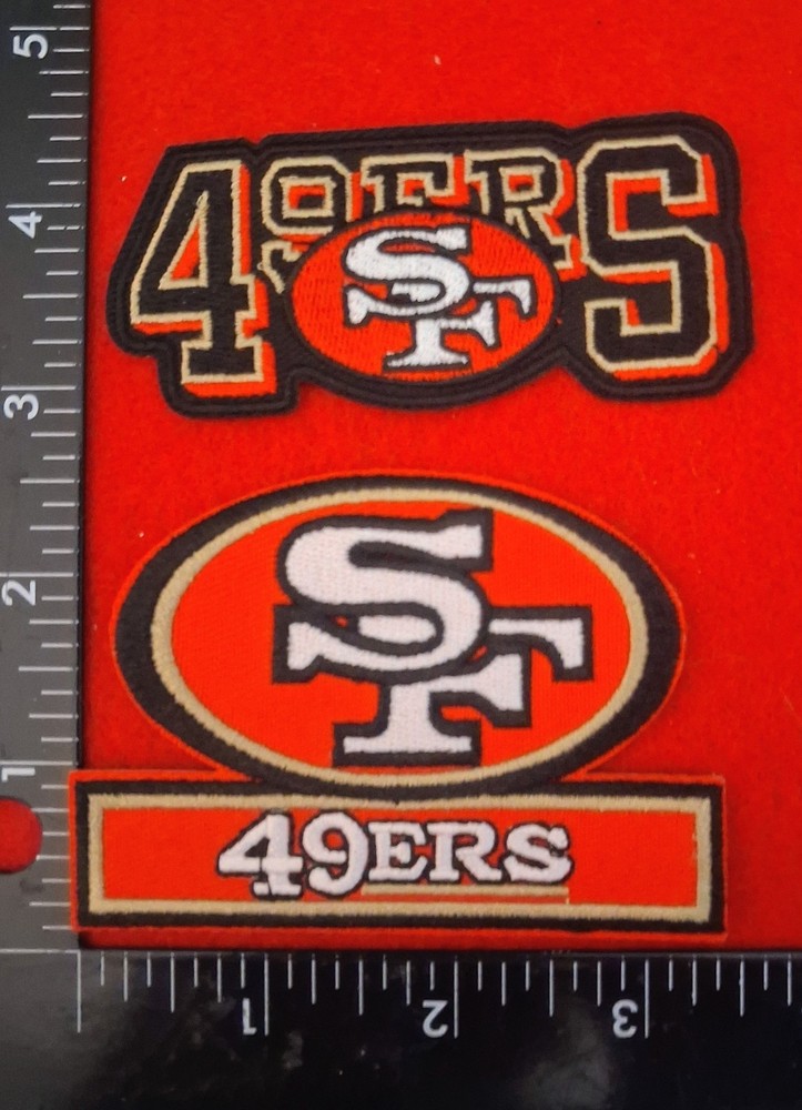 2 QTY SAN FRANCISCO 49ers IRON ON PATCH