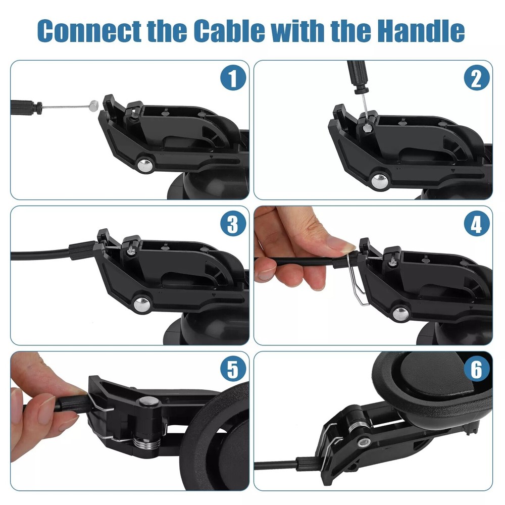 2x Sofa Recliner Release Pull Handle Replacement Chair Couch Cable Lever Switch