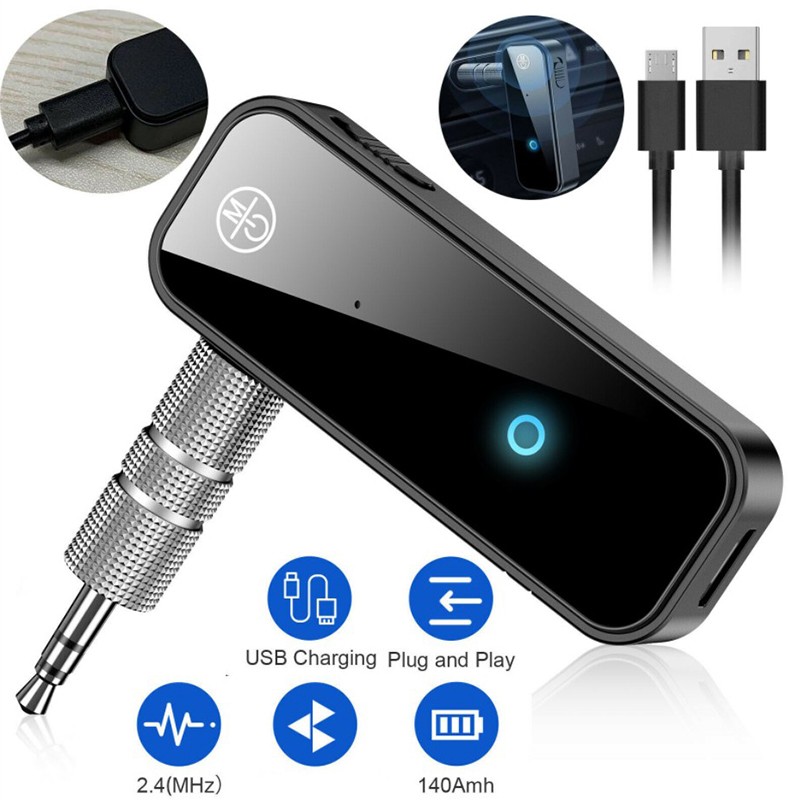 Car USB Wireless Bluetooth-Compatible5.0 Transmitter Receiver Audio Adapter