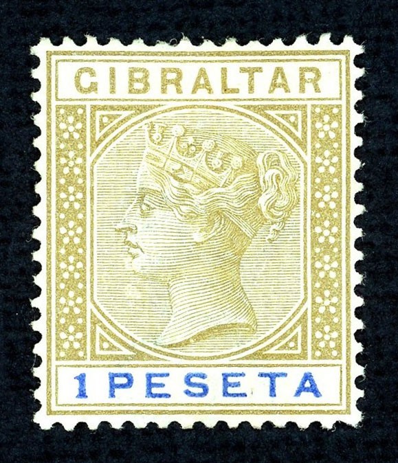 Stamp Gibraltar, Scott # 36A Mint HR