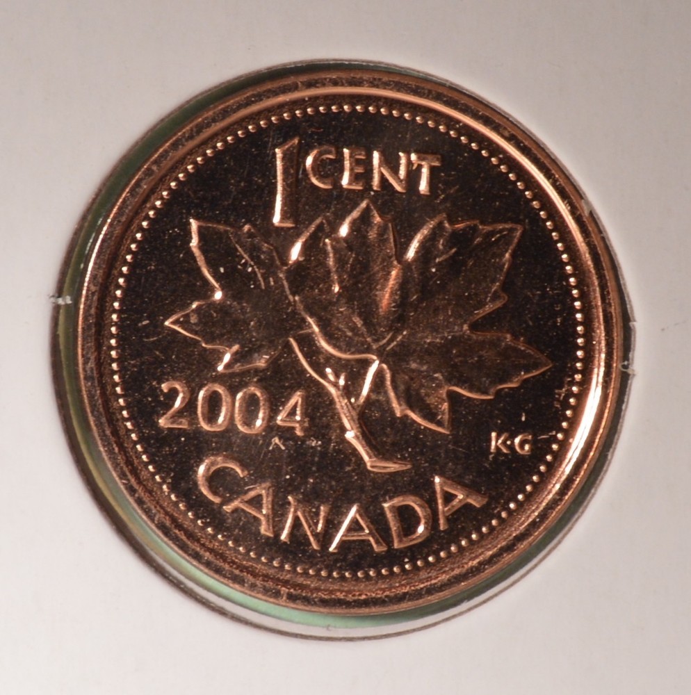 2004P Canada Penny - Proof Like (PL) Uncirculated From Set - 🇨🇦🇨🇦
