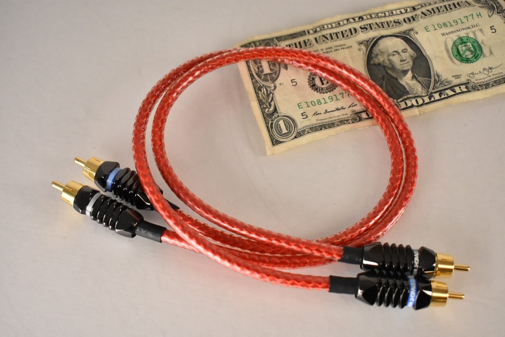 .5m  Pair RCA Straight Wire LSI Encore Audio Interconnect Cables