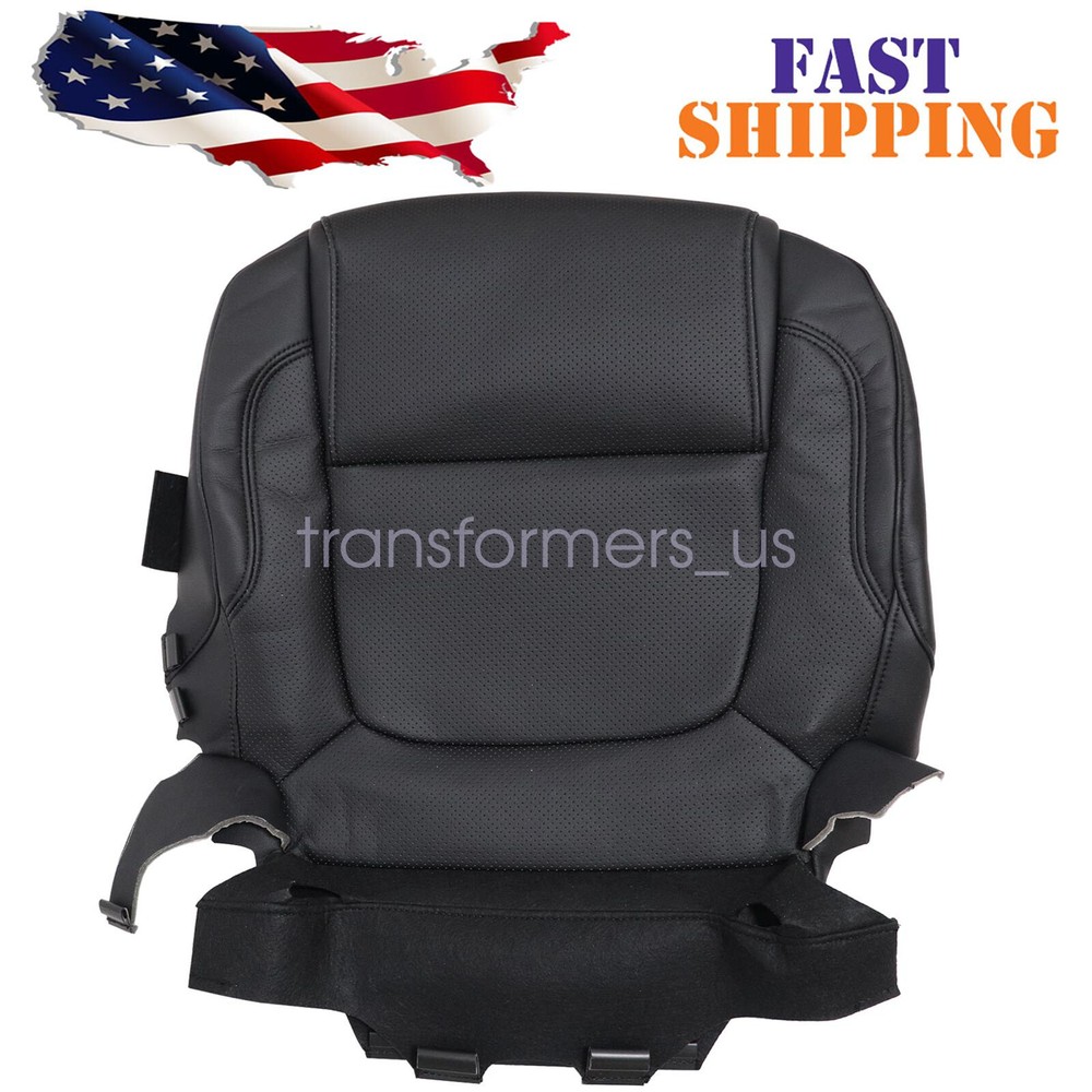 Front DRIVER Bottom Leather Perf Seat Cover Black For 2011 to 2015 Ford Explorer