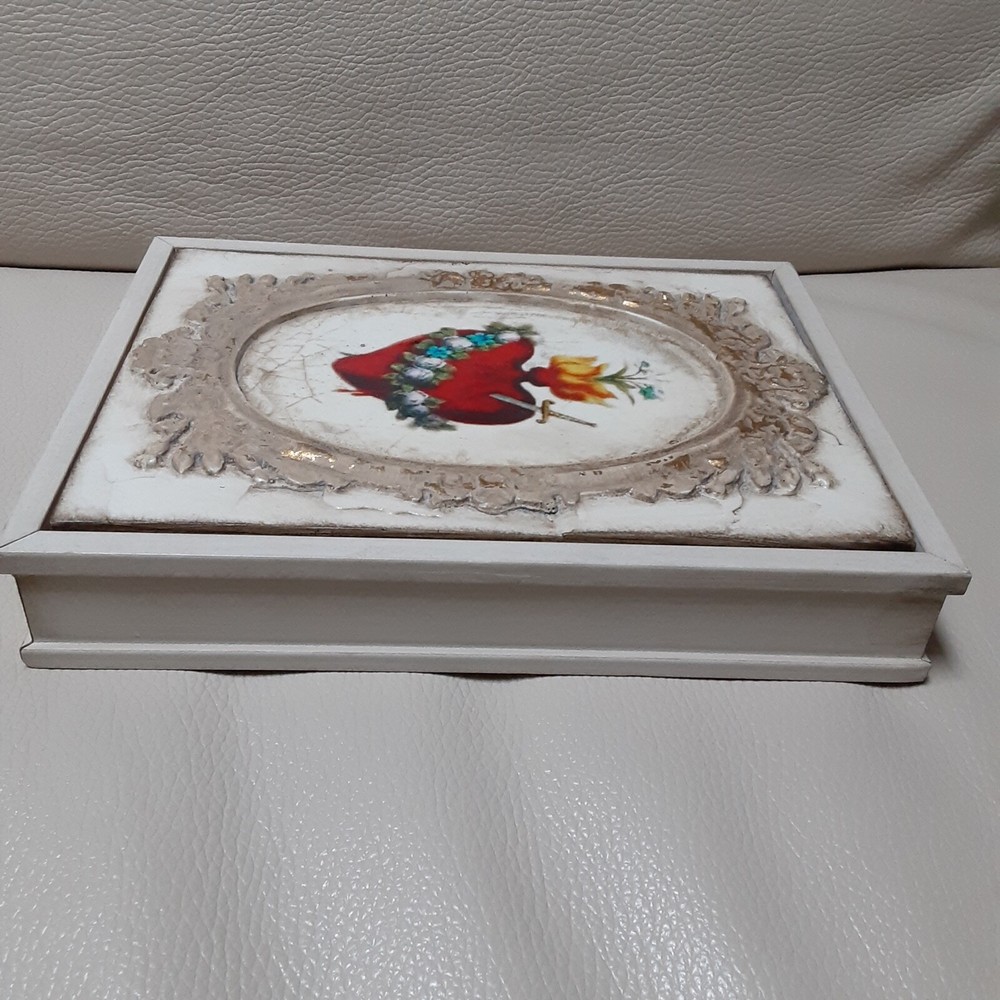 Sid Dickens White Wood Frame Tile (IFW26) "Devotion" Retired