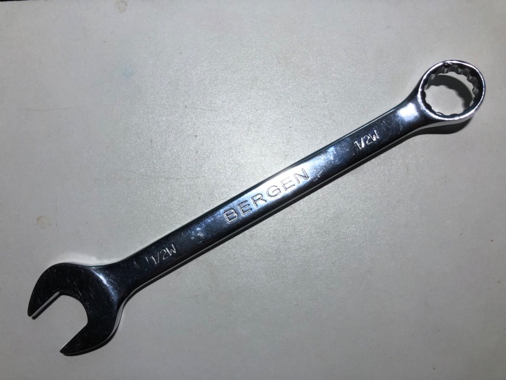 Vintage Bergen USA 1/2W Combination Spanner
