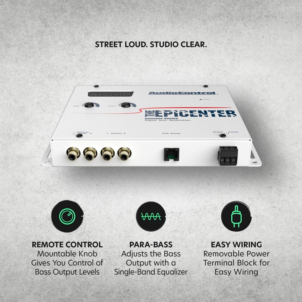 Bass Restoration Processor Audio Enhancer with Remote