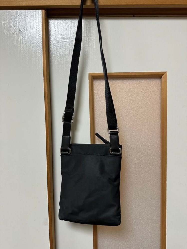 TUMI Mini Shoulder Bag Black Compact Crossbody
