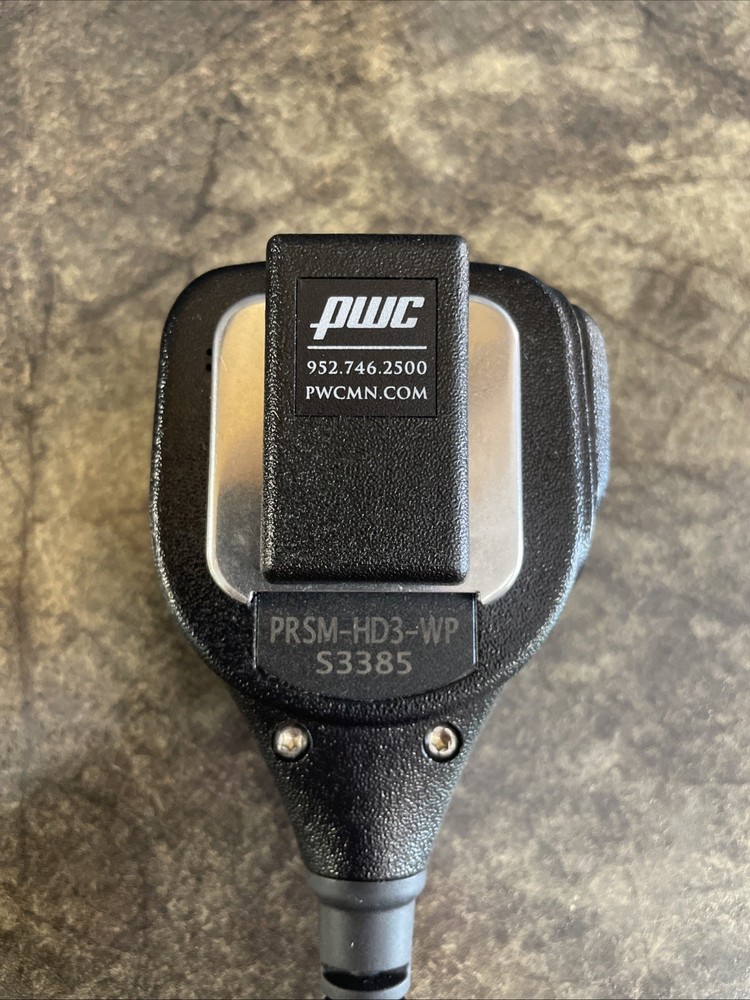 PWC Shoulder Microphone - Model PRSM-HD3-WP S3385 - USED