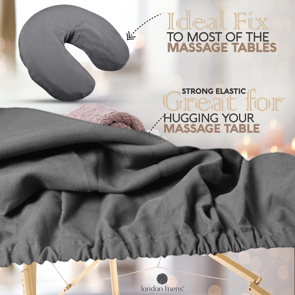 Soft Microfiber Massage Table Sheets Set 3 Piece Set - Includes Massage Table...