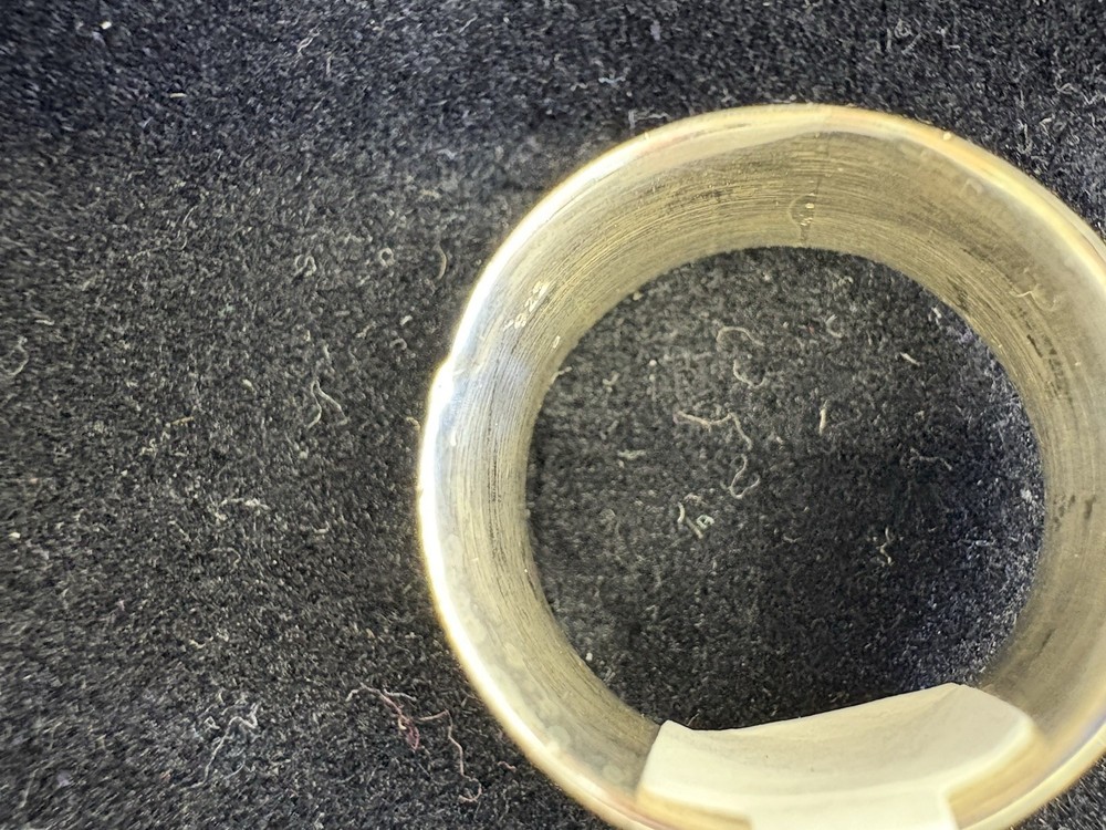 Native American sterling silver spinner ring, size 8, read item description