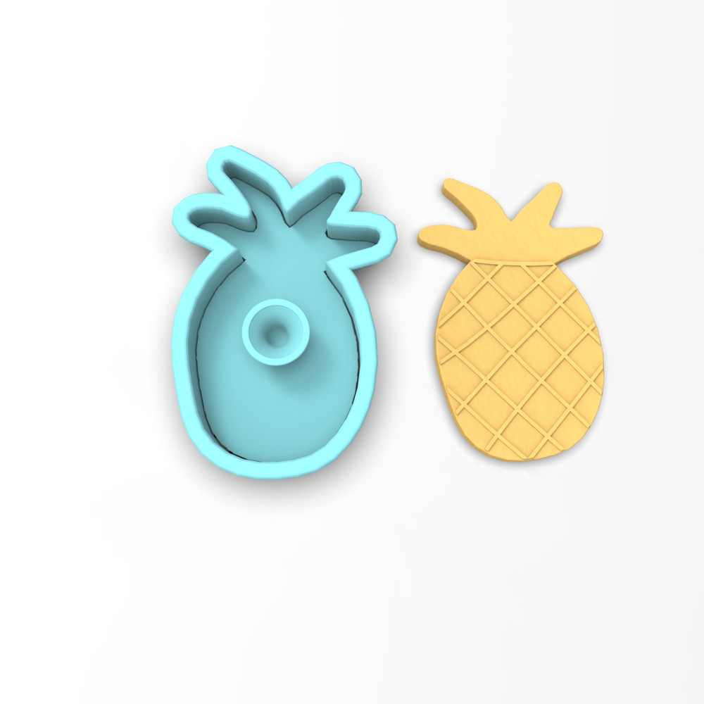 Pineapple Cookie Cutter & Stamp #1 | Fruit Summer Drinks Tropical Beach
