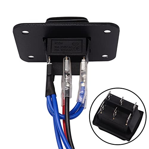 Momentary Waterproof Polarity Reverse Switch 12V DC Waterproof - With Panel