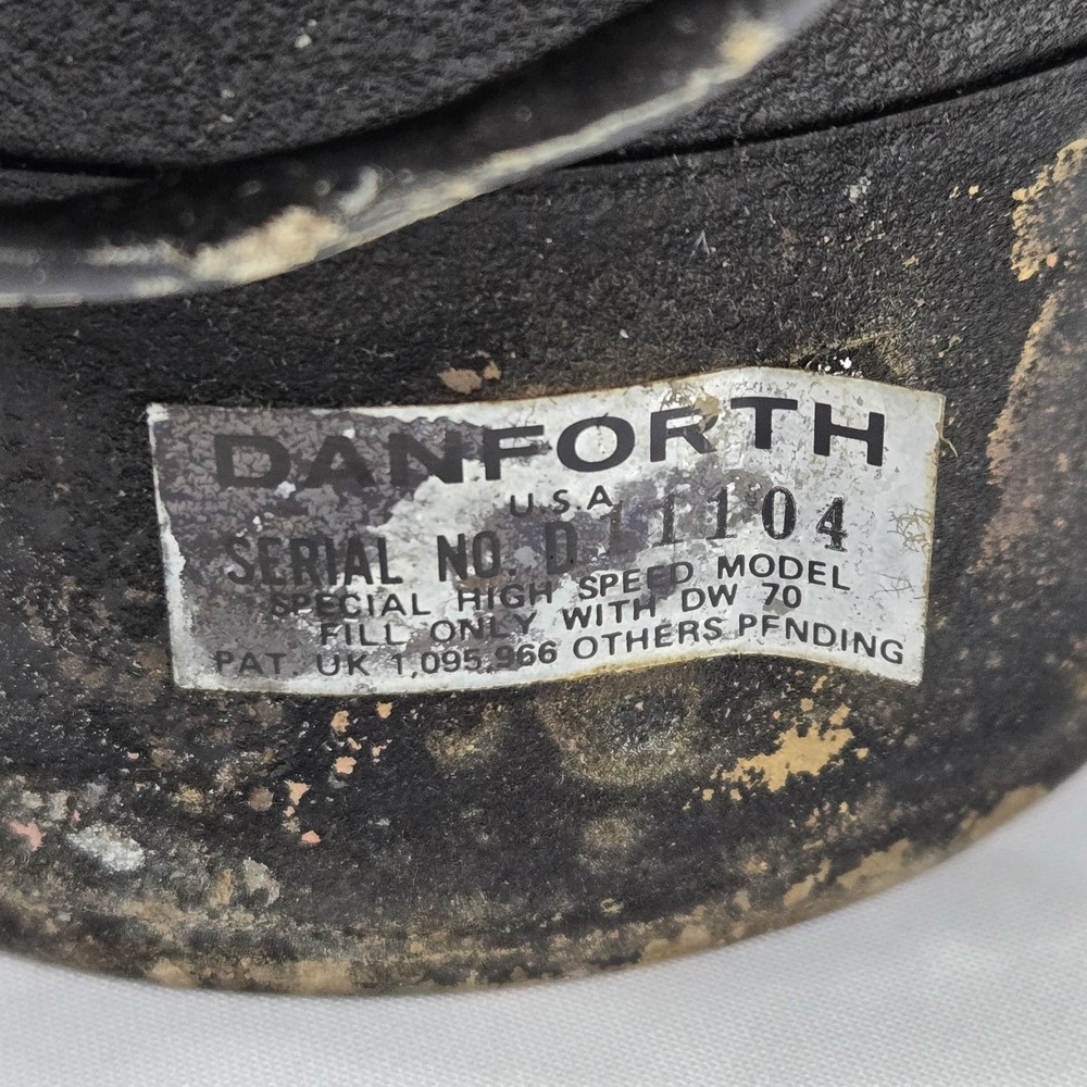 Vtg Danforth Constellation Dash Mount Compass 5" Card Red LED Light High Speed