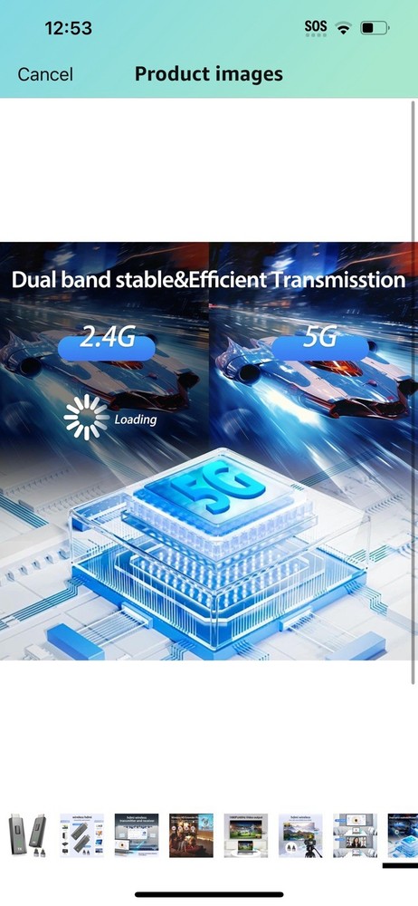 Wireless Hdmi Transmitter and Receiver,4k Decode 1080p Output,Plug & Play