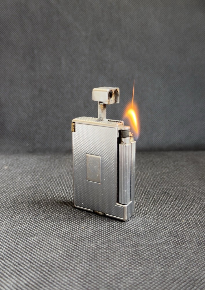 Parker Roller Beacon Dunhill 1940s Silver Engine Turned Lighter England
