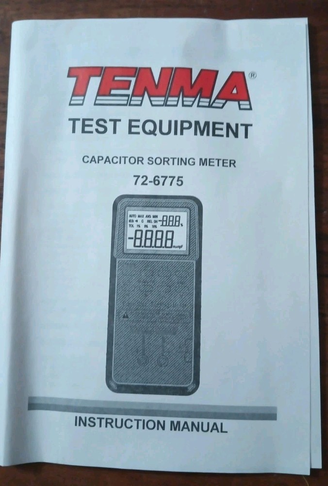 Tenma Capacitor Sorting Meter 72-6775