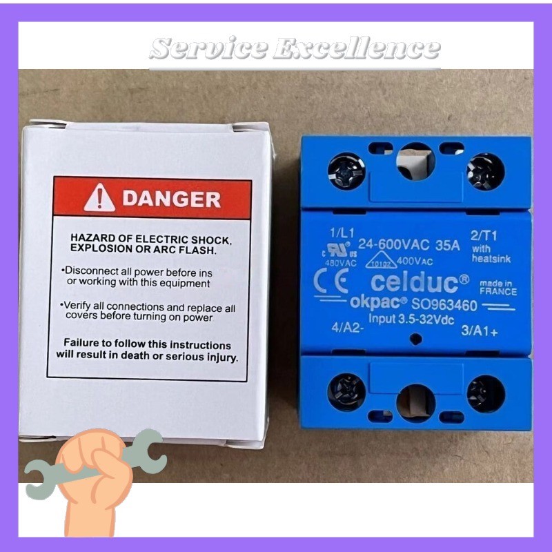 1PCS For CELDUC solid state relay SO963460 input 3-32VDC OUTPUT 12-280VAC#