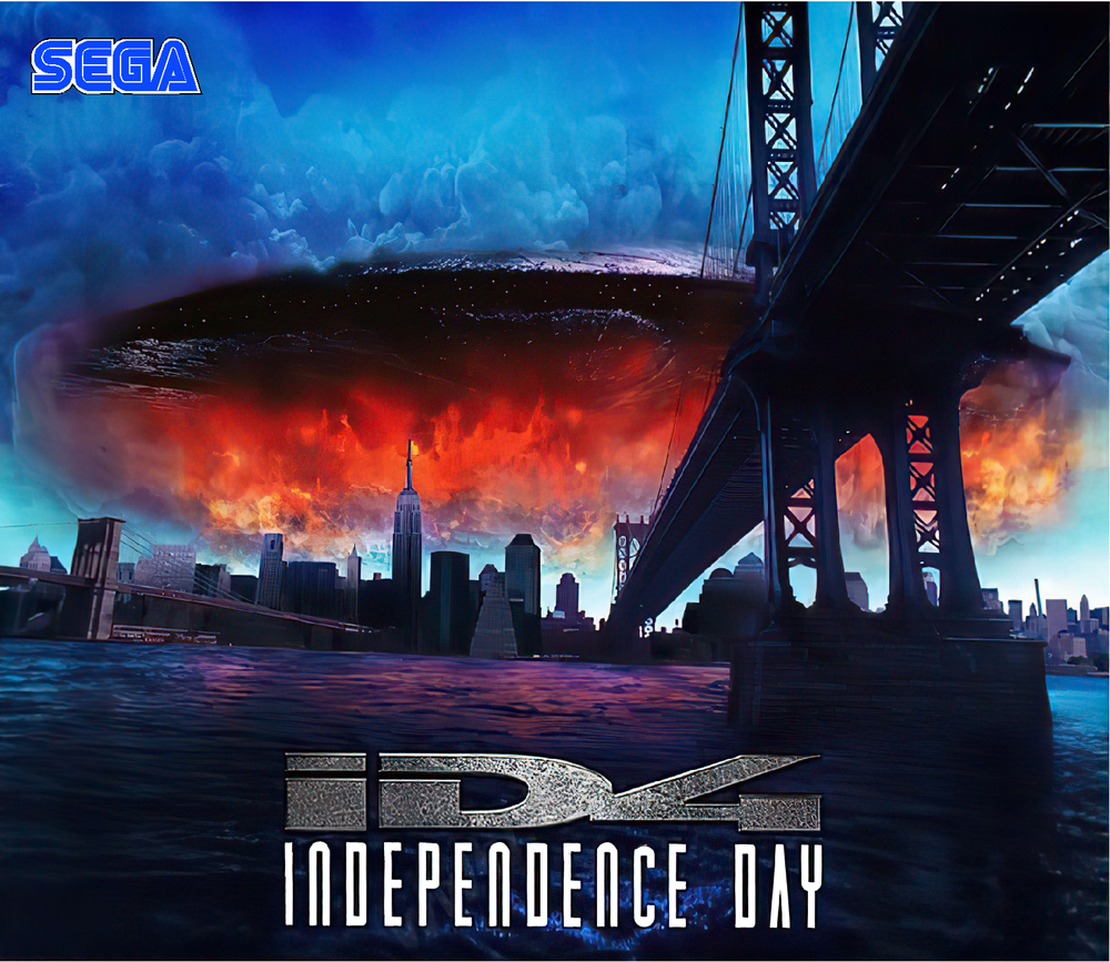 SEGA Independence Day Pinball Machine Translite Awesome ARTWORK CUSTOM #2