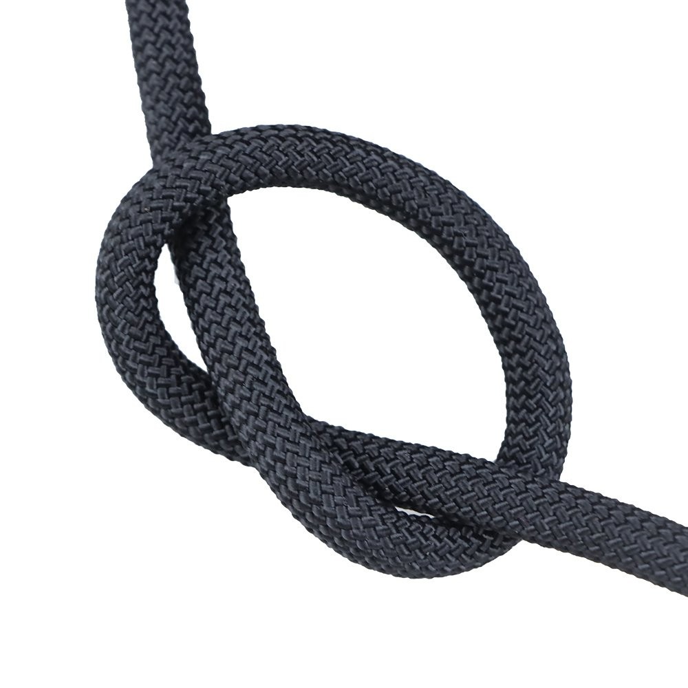 Pulling Braided Polyest Rope 3/8" × 100' Black High Strong 3520Lbs Rope