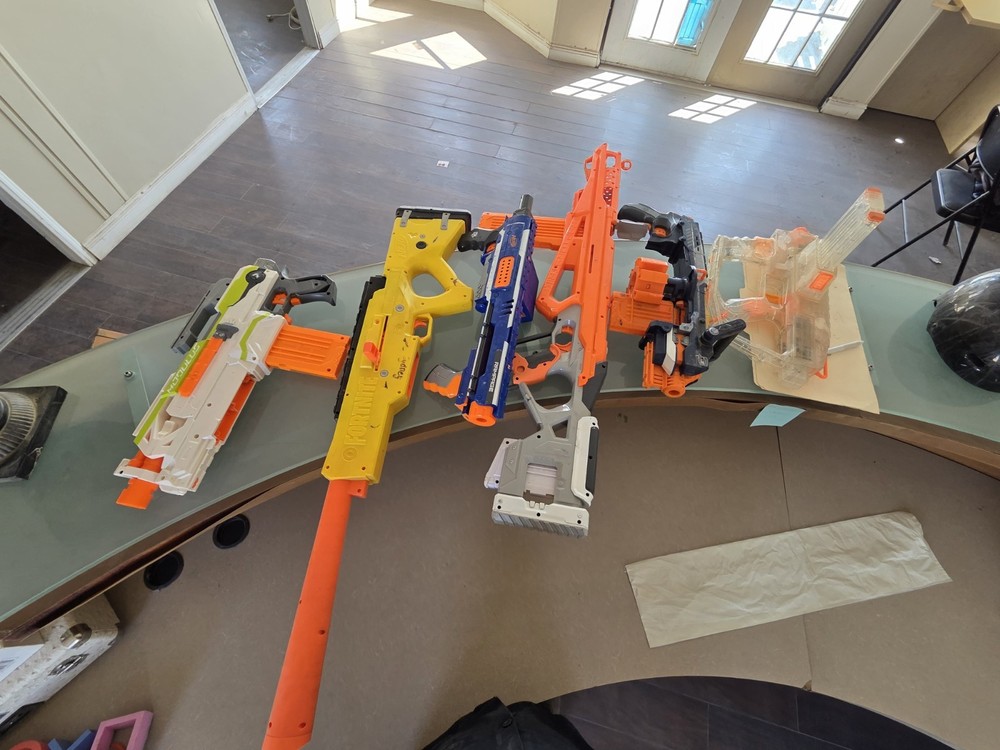 Nerf Blaster Lot of 6 - AS-IS Untested Bundle